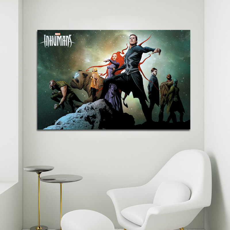 Πίνακας σε καμβά Inhumans Marvel 